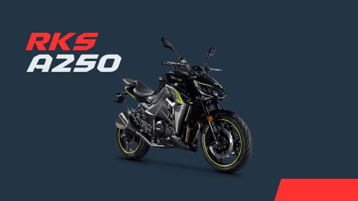 2023 RKS A250 | Z1000 Görünümlü Çinli RKS İşte RKS A250 tüm özellikleri:SILINDIR HACMI 248 cc MOTOR TIPI 4 Zamanlı, Çift Silindir, 8 Valf ŞANZIMAN 6 Vites MAKSIMUM GÜÇ 24.67 HP @ 8000 rpm MAKSIMUM TORK 23.40 Nm @ 6500 rpm YAKIT TIPI Benzin SOĞUTMA Sıvı Soğutmalı ÖN / ARKA FREN Disk / Disk (ABS) ÖN LASTIK 120-70-17 ARKA LASTIK 150-70-17 UZUNLUK 2050 mm. GENIŞLIK 780 mm. YÜKSEKLIK 1060 mm. DINGIL MESAFESI 1430 mm. NET AĞIRLIK 174 kg. AZAMI YÜK 344 kg. YAKIT TANKI KAPASITESI 17 lt.