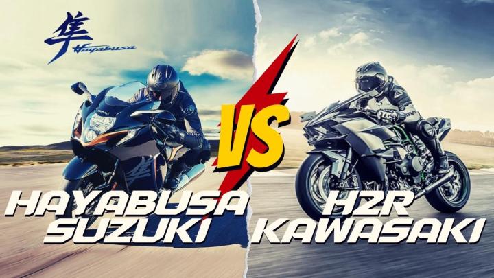 SUZUKİ HAYABUSA vs KAWASAKİ H2R Motor Dünyasının En Hızlılarının Kıyaslaması.