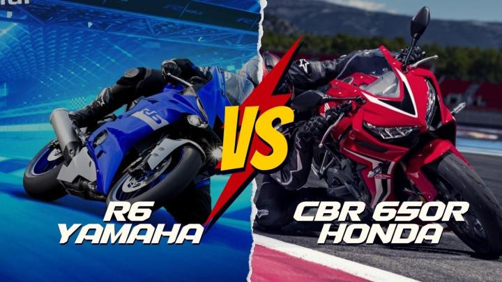 Yamaha R6 vs Honda CBR650R Kıyaslaması, bu ikilinin Kapışması'nın galibi sizce kim olur? Honda CBR650 R 95,1 HP Yamaha R6 124 HP Arada neredeyse 24 HP Fark var 