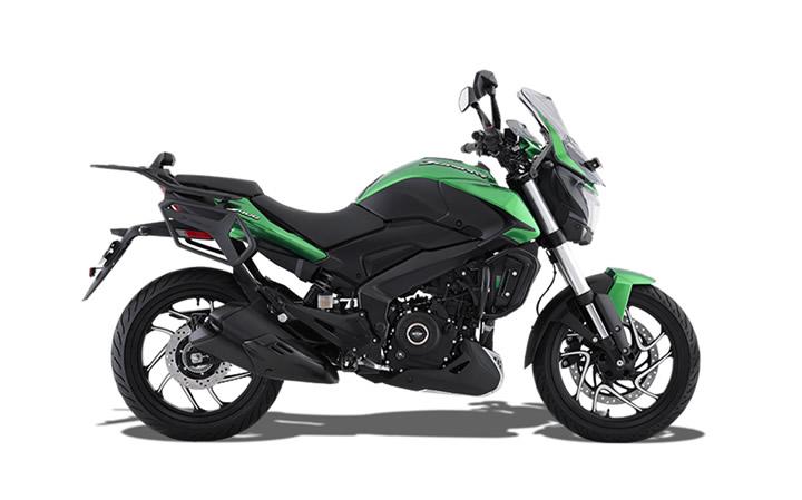 Bajaj Dominar D 400 Modello di motocicletta Specifiche: Coppia:35nm., Potenza:40hp, Peso:192, Velocità massima:175, Capacità serbatoio: 13, Consumo carburante: 4, Numero cilindri:1, Numero valvole: 4