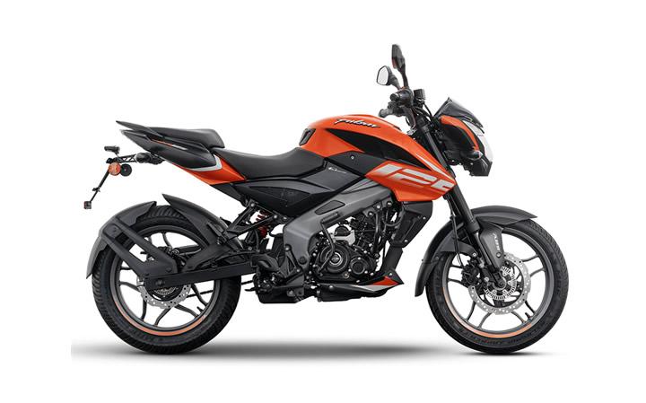Bajaj Pulsar NS 125 Modello di motocicletta Specifiche: Coppia:11nm., Potenza:12.7hp, Peso:148, Velocità massima:105, Capacità serbatoio: 12, Consumo carburante: 2, Numero cilindri:1, Numero valvole: 4