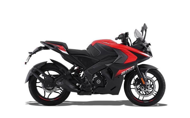 Bajaj Pulsar RS 200 Modello di motocicletta Specifiche: Coppia:18.3nm., Potenza:24.4hp, Peso:154, Velocità massima:146, Capacità serbatoio: 13, Consumo carburante: 3, Numero cilindri:1, Numero valvole: 4