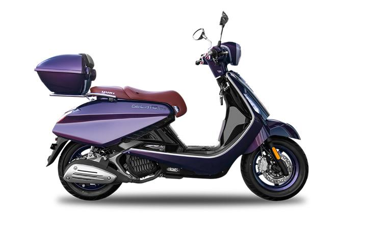 YUKI GELATO 150 Modello della Moto Caratteristiche: Coppia:14nm., Potenza:14.5hp, Peso:136, Velocità Massima:125, Capacità del Serbatoio: 9.5, Consumo di Combustibile: 3.2, Numero di Cilindri:1, Numero di Valvole: 2