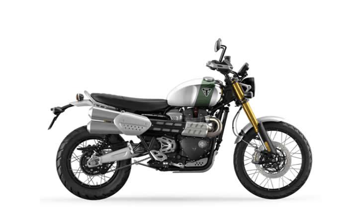 TRIUMPH SCRAMBLER 1200 XE CHROME EDITION (MY23) Modello della Moto Caratteristiche: Coppia:110nm., Potenza:90hp, Peso:230, Velocità Massima:230, Capacità del Serbatoio: 16, Consumo di Combustibile: 4.6, Numero di Cilindri:2, Numero di Valvole: 8