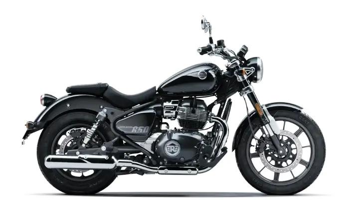 Royal Enfield Super Meteor 650 Caratteristiche del Modello Moto: Tork:52.3nm., Güç:47hp, Peso:241, Velocità Massima:190, Capacità del Serbatoio: 15.7, Consumo di Carburante: 5.3, Numero di Cilindri:2, Numero di Valvole: 8