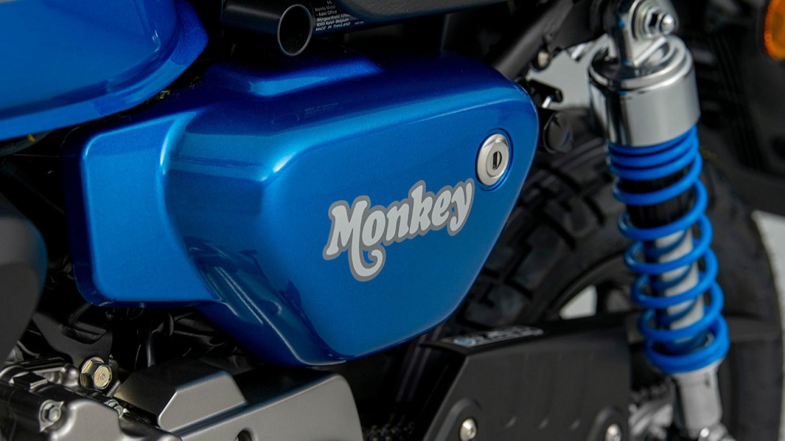 Honda Monkey 125 Motosiklet Özellikleri : Honda Monkey 125 9.3hp Güç, 11nm. Tork, 96km/h Top Speed, 125cc Motor Hacmi,  Fiyat : 189000TL Fiyat, , 104kg Ağırlık, Ön Arka Disk Abs Fren, Ön - Arka(120/80 R12 / 130/80 R12)