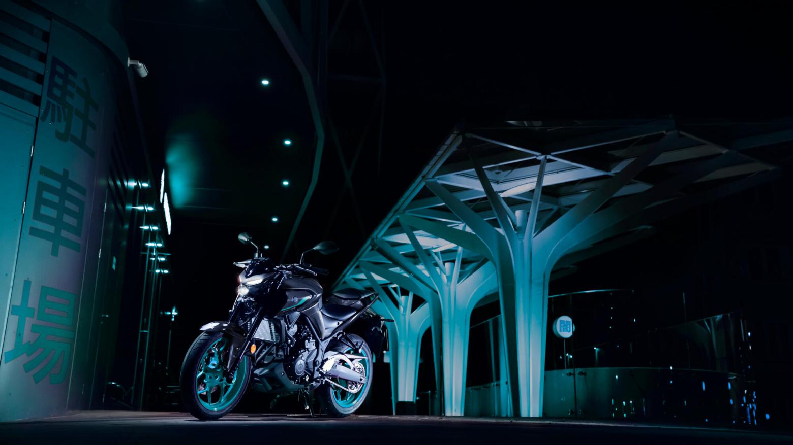 YAMAHA MT-03 Motosiklet Özellikleri : YAMAHA MT-03 42hp Güç, 29.6nm. Tork, 180km/h Top Speed, 300cc Motor Hacmi,  Fiyat : Henüz Ülkemiz de Fiyatı Belli Değil, , 168kg Ağırlık, Ön Hidrolik tek diskli fren, 298 mm; ABS, Arka Hidrolik tek diskli fren, 220 mm; ABS'ler Fren, Ön 110/70R17, Arka 140/70R17